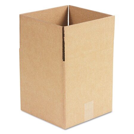 General Supply Cubed Fixed-Depth Shipping Boxes, RSC, 10" x 10" x 10", Kraft, PK25 UFS101010
